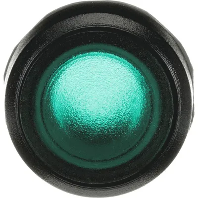 ABB Drucktaster MP1-11G | beleuchtet | 22 mm rund | flach | 1-polig tastend | Frontbefestigung | Kunststoff | schwarz