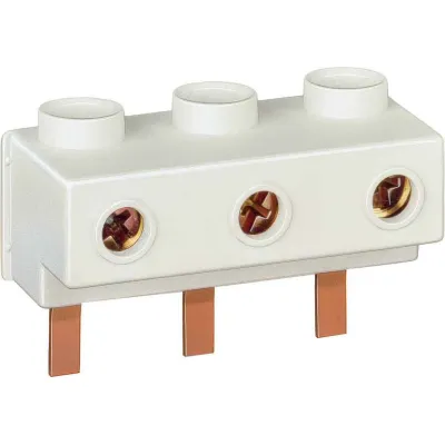 ABB Einspeiseblock S3-M1 | 3-Phasen | 63A | schraubbar | berührungssicher | flach | Anschlussklemme | 37x52x24mm