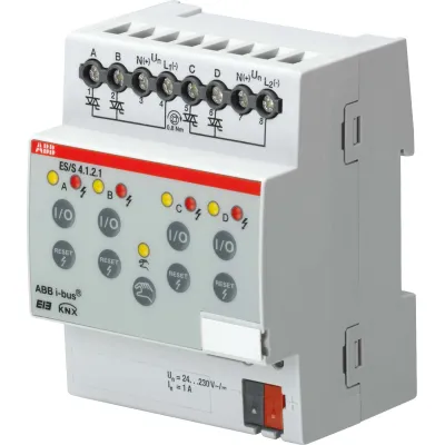 ABB Schaltaktor KNX ES/S 4.1.2.1 2CDG110058R0011 | 4-fach REG | 1A | 24-230V AC/DC | geräuschlos | LED-Anzeige | IP20