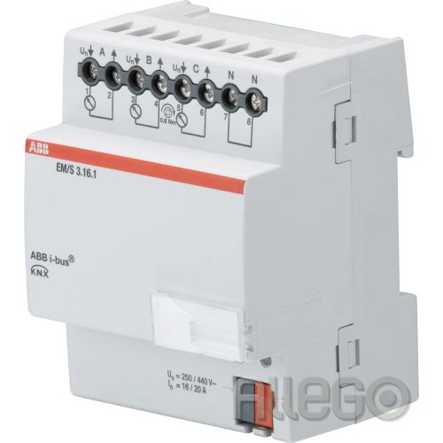 Bild: ABB Stotz Energiemodul 3F, 16/20A, REG EM/S3.16.1