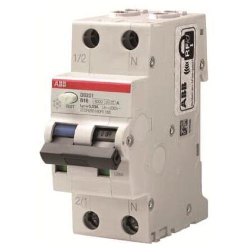 Bild: ABB Stotz FI/LS-Schalter 6kA, 1p+N DS201A-C32/0,03