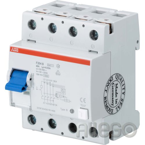 Bild: ABB Stotz FI-Schutzschalter 4P,TypB+,63A,30mA F204B+63/0,03