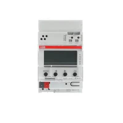 ABB Funkschaltuhr FW/S8.2.1 2CDG120039R0011 | KNX Zeitschaltuhr | 8 Kanäle | REG | Tages-/Wochen-/Astroprogramm | IP20