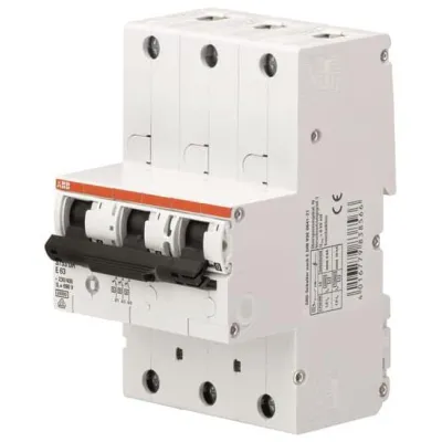 ABB SLS-Schalter S753DR-E50 | Hauptleitungsschutzschalter 3-polig | 50A | 400V | E-Charakteristik | 25kA | DIN-Schiene