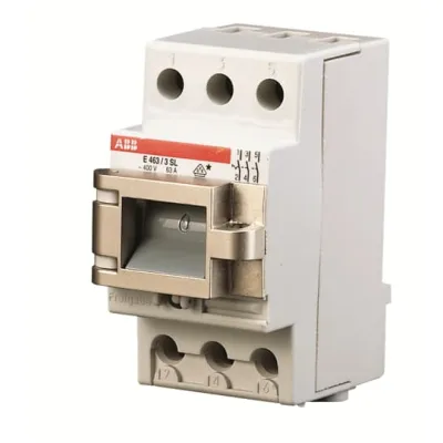 ABB Hauptschalter E463/3SL | 63A | 3-polig | 400V AC | sperrbar | schwarz | Zwangstrennung | DIN VDE 0113