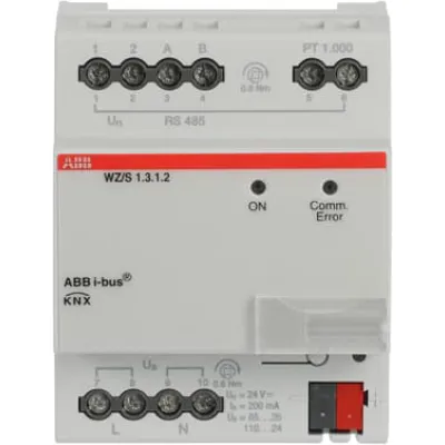 ABB Wetterzentrale REG WZ/S1.3.1.2 | KNX i-bus | Wettersensor | Helligkeit | Regen | Wind | Temperatur | grau
