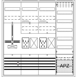 ABB Stotz-Kontakt Striebel & John Komplettschrank BA47FH AP BKE-I A47 2Z2R1S1V5A