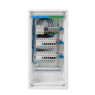 Striebel&John Stromkreisverteiler UKB4DOK10D | 2x FI 40/0,03 | 9x LS B16A | Typ 2 Überspannungsschutz | Aufputz | VDE