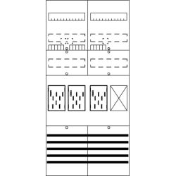 ABB Stotz-Kontakt Striebel & John Zählerfeld BF27C31 7RE 3Z1R VV m.BKE-I