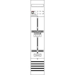 ABB Stotz-Kontakt Striebel & John Zählerfeld DF19Q11 9RE 1Z1R VV.m.ZK.