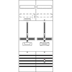 ABB Stotz-Kontakt Striebel & John Zählerfeld DF27B1A 7RE 1Z1S VV.m.ZK.