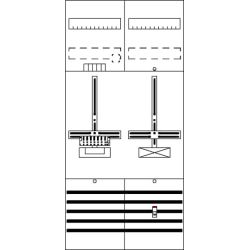 ABB Stotz-Kontakt Striebel & John Zählerfeld DF27P1A 7RE 1Z1S VV.m.ZK.
