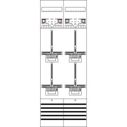 ABB Stotz-Kontakt Striebel & John Zählerfeld DF29Q4 9RE 4Z VV.m.ZK.