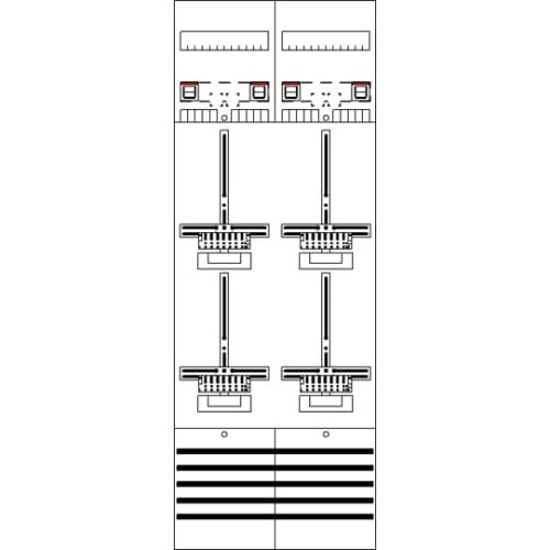 Bild: ABB Stotz-Kontakt Striebel & John Zählerfeld DF29Q4 9RE 4Z VV.m.ZK.
