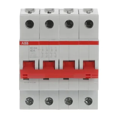 ABB Lasttrennschalter SD204/40 2CDD284101R0040 | 4-polig | 40A | 440V | Ausschalter | Zwangstrennung | IP20 | grau