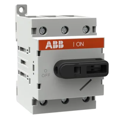ABB Lasttrennschalter OT63ML3 | 63A | 3-polig | Einbaugerät | IP20 | Knebelgriff grau | 1SCA022530R5770