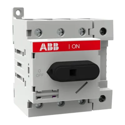 ABB Lasttrennschalter OT63ML4 | 63A | 4-polig | IP20 | Einbau | Schraubanschluss | Hauptschalter, Wartungsschalter