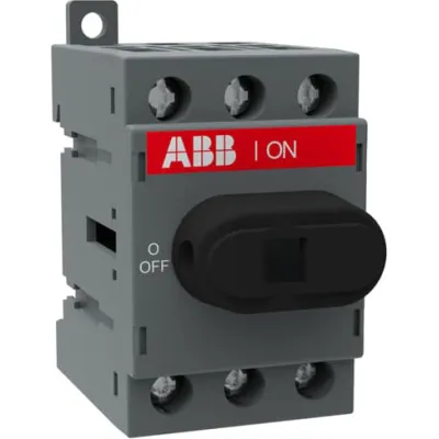 ABB Lasttrennschalter OT40F3 1SCA104902R1001 | Hauptschalter 40A 3-polig | IP20 Einbau | 11kW | 750V AC | grau