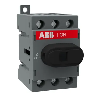 ABB Lasttrennschalter OT40F3 1SCA104902R1001 | Hauptschalter 40A 3-polig | IP20 Einbau | 11kW | 750V AC | grau