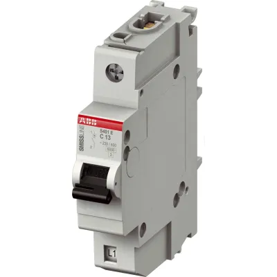 ABB Leitungsschutzschalter S401E-B13 | 13A | 1-polig | B-Charakteristik | 230V AC | 6kA | steckbar | IP20 | Smissline