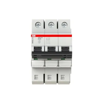ABB Leitungsschutzschalter S403M-K25 | 3-polig | K-Charakteristik | 25A | 10kA | 415V | Smissline | IP20 | 75mm