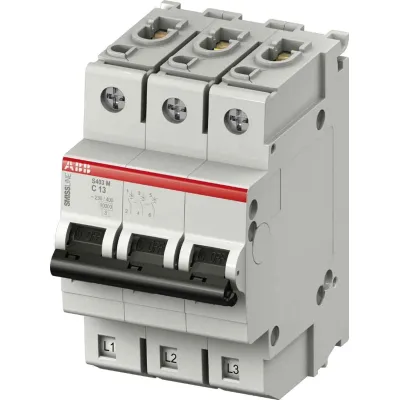 ABB Leitungsschutzschalter S403M-C40 | 40A | 3-polig | C-Charakteristik | 10kA | SMISSLINE | IP20 | 230/415V AC