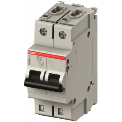 ABB Leitungsschutzschalter S402E-C25 | 2-polig | 25A | C-Charakteristik | 400V | 6kA | IP20 | Smissline | AC