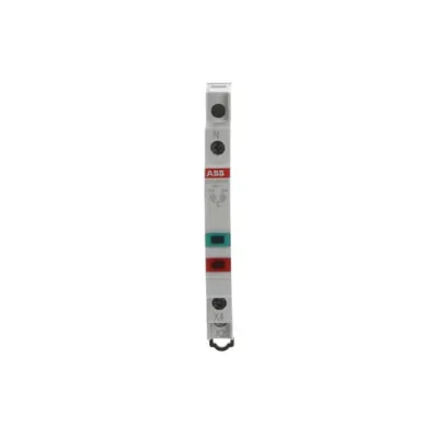 ABB Leuchtmelder E219-2CD48 | LED | 12-48V AC/DC | 0,5 TE | grün/rot | IP20 | 1,2W | Einbau 59mm