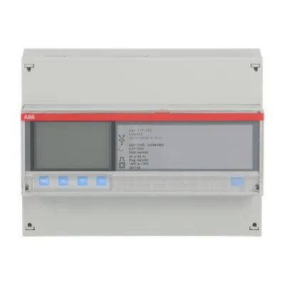 ABB A44 111-100 Messwandlerzähler | 3-Phasen Drehstromzähler | 1(6)A | 100–500V | KNX | geeicht | grau