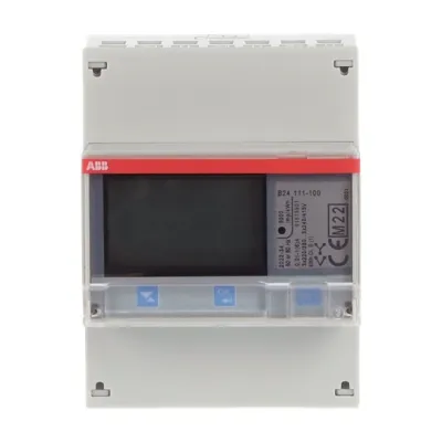ABB Messwandlerzähler B24 111-100 | 3-Phasen | 1(6)A | MID geeicht | S0-Ausgang | IR | 4TE | digital