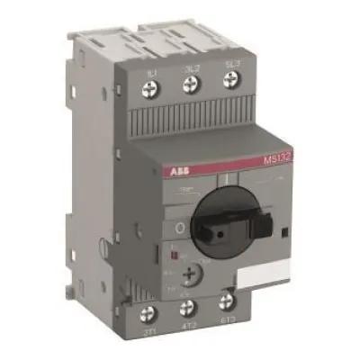 ABB Motorschutzschalter MS132-0.63 | 3-polig | 0,4-0,63A | thermomagnetisch | Schraubanschluss | IP20 | 100kA | 45mm