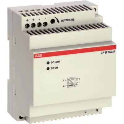 ABB Netzteil CP-D 24/2.5 | 1SVR427044R0200 | Schaltnetzteil DIN-Schiene | 24V DC 2,5A | 60W | AC/DC | MDRC | IP20