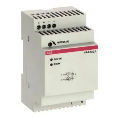 ABB Netzteil CP-D 12/2.1 | 12V DC 2,1A | 25W | DIN-Schiene | 100-240V AC/DC | IP20 | Weiß