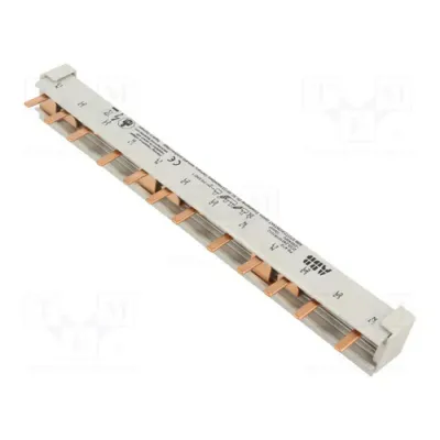 ABB Phasenschiene | 4-polig+N | 12 Pins | 10mm² | 63A | isoliert | 230mm | Stift | 17,5mm Teilung