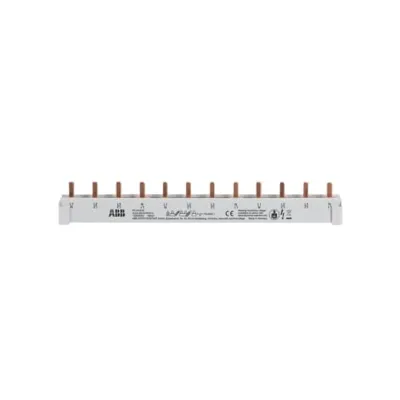 ABB Phasenschiene PS4/12/16 | 4-polig | 12 Pins | 16mm² | 211,2mm Länge | Stiftanschluss | bis 440V | bunt