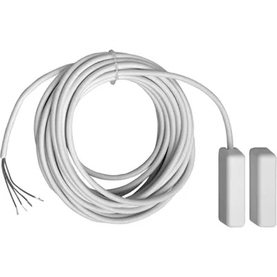 ABB Stotz Magnet-Reedkontakt-Set MRSS/W 1479183 | Reedkontakt VdS Klasse C | Aufputz/Einbau | 4 m Kabel | Weiß