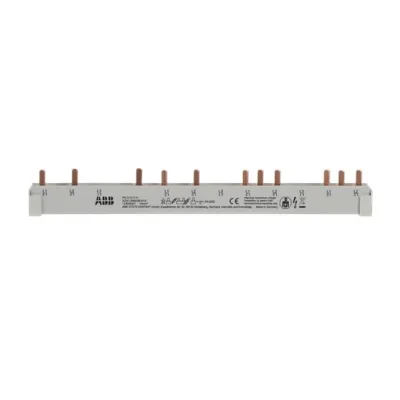 ABB Phasenschiene PS3/12FIH | 3-Phasen | 12 Module | 10mm² | 63A | FI geeignet | isoliert | ablängbar | Stiftanschluss