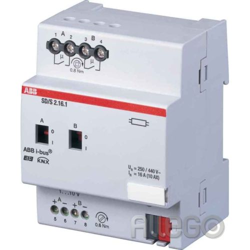Bild: ABB Stotz Schalt/Dimmaktor 2-fach, 16A, REG SD/S2.16.1