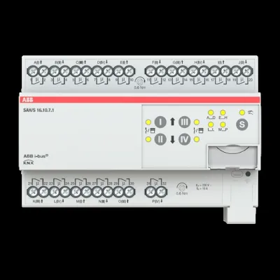 ABB Schalt-/Jalousieaktor SAH/S16.10.7.1 2CDG110248R0011 | KNX REG | 16-fach | 10A | 230V AC | Handbedienung