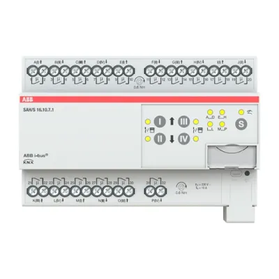 ABB Schalt-/Jalousieaktor SAH/S16.10.7.1 2CDG110248R0011 | KNX REG | 16-fach | 10A | 230V AC | Handbedienung