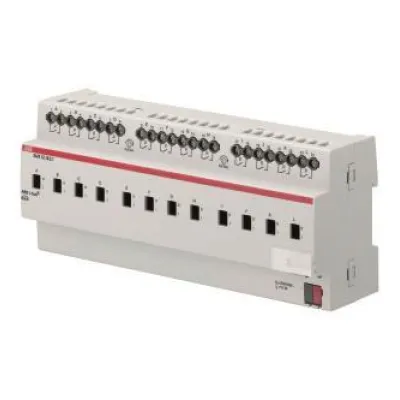 ABB Schaltaktor SA/S12.10.2.1 | KNX REG | 12-fach | 10A | 2500W | potenzialfreie Kontakte | IP20 | Handbedienung | 12TE