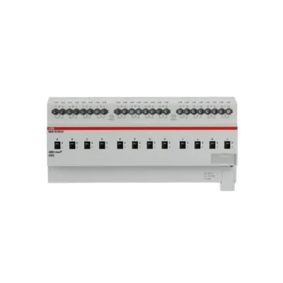 ABB Schaltaktor SA/S12.16.5.2 | KNX REG 12fach 16A C-Last | 12 Ausgänge | 20A | Handbedienung | LED-Anzeige | IP20
