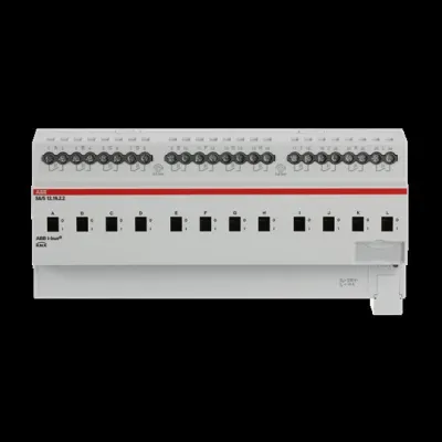 ABB Schaltaktor SA/S12.16.2.2 | KNX REG | 12fach 16A | 230V | potenzialfrei | Handbedienung | LED-Anzeige | IP20 | 12TE