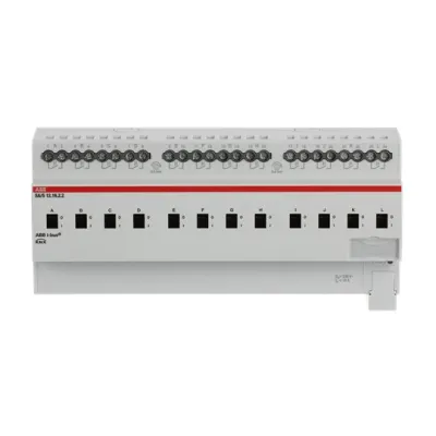 ABB Schaltaktor SA/S12.16.2.2 | KNX REG | 12fach 16A | 230V | potenzialfrei | Handbedienung | LED-Anzeige | IP20 | 12TE