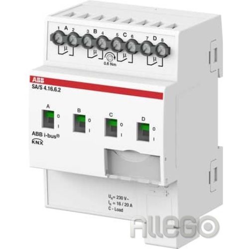 Bild: ABB Stotz Schaltaktor 4-fach 16A, C-Last REG SA/S4.16.6.2
