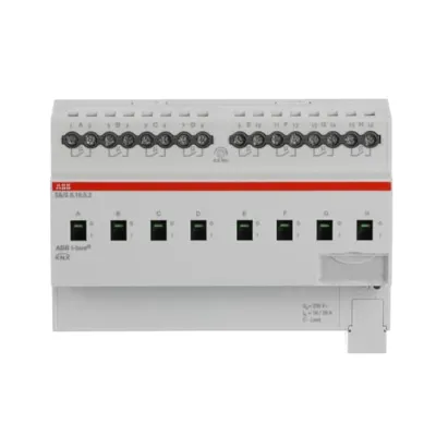 ABB Schaltaktor SA/S8.16.5.2 | KNX REG 8fach 16A C-Last | 8TE | 20A | 3680W | potenzialfrei | LED-Anzeige | IP20 | 230V