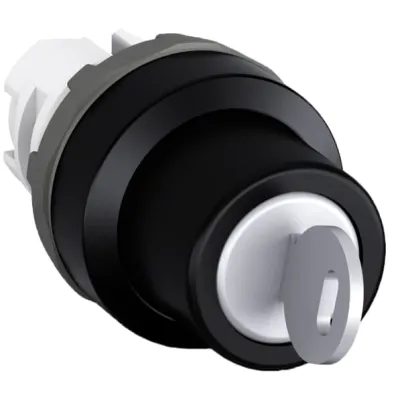 ABB Schlüsselschalter M3SSK1-101 | 3 Schaltstellungen | verrastend | rund | Ø22mm | IP66 | Kunststoff | schwarz
