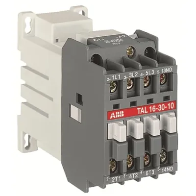 ABB Leistungsschütz TAL9-30-01 | 3-polig | 17-32V DC Spulenspannung | 4kW | 9A | 1 Öffner | Schraubanschluss