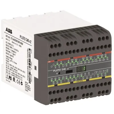 ABB Sicherheits-SPS Pluto S46 V2 | 24V DC | 4 Relaisausgänge | 40 Eingänge | SIL 3 | redundanzfähig