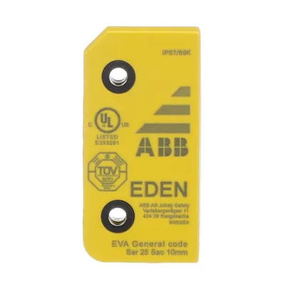 ABB Sicherheitsschalter Aktor EVA General Code 2TLA020046R0800 | Standardcodierung | IP69K | für Eden Sensor | gelb